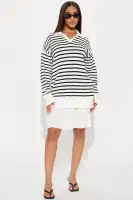 Always A Pleasure Striped Mini Dress