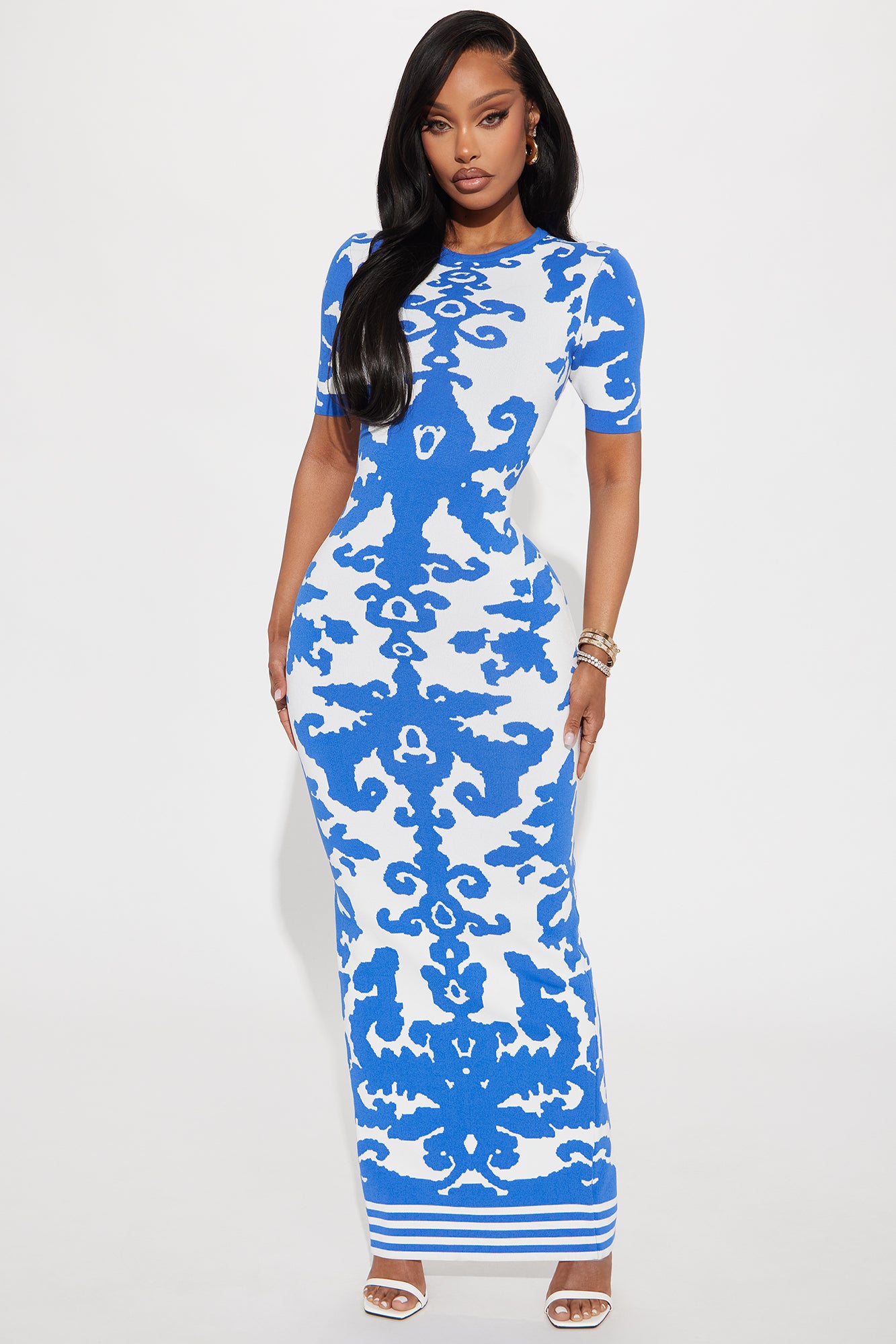 Alex Bandage Knit Maxi Dress
