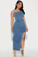 Addison Denim Maxi Dress
