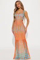 A Sight Mesh Maxi Dress
