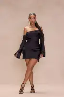 Amandine Satin Mini Dress