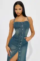 Allie Denim Maxi Dress