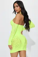 A Dime Piece Seamless Mini Dress(Lime,OS)