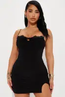 Alicia Ruched Mini Dress