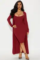 Always On Time Midi Dress Set