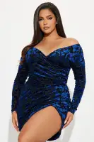 Abigail Mesh Mini Dress(Navy,XS)