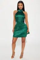 Amarie Textured Satin Mini Dress