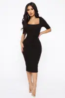 A Little Bossy Midi Dress