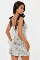 A Night To Remember Sequin Mini Dress(Silver,XS)