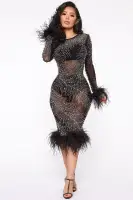 All Over My Body Midi Dress