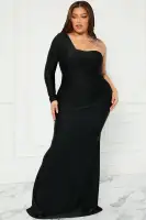 A Forever Love Maxi Dress(Black,XS)