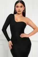 A Forever Love Maxi Dress(Black,XS)