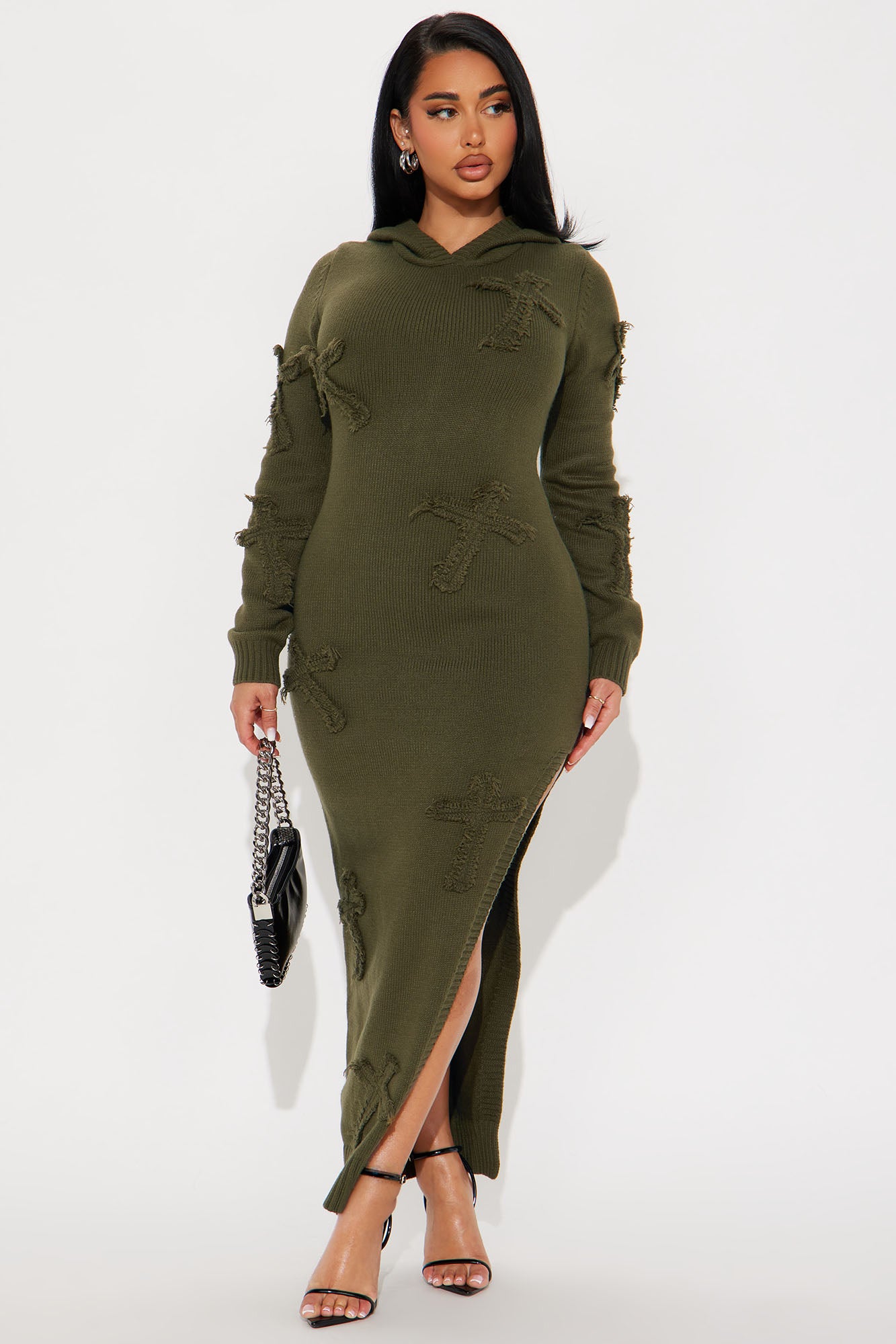 Alix Hooded Sweater Maxi Dress