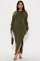 Alix Hooded Sweater Maxi Dress