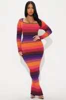 Amy Striped Maxi Dress
