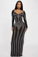 Alise Rhinestone Gown