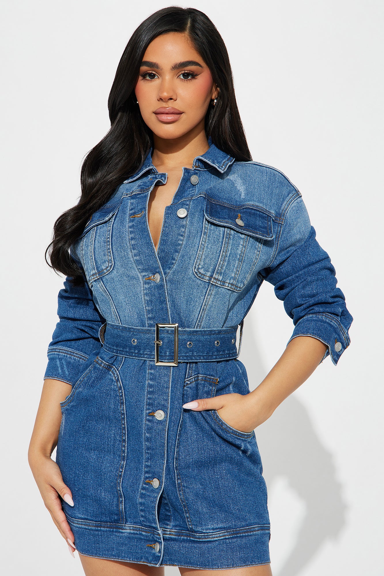 Alison Denim Mini Dress