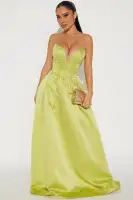 Always And Forever Satin Maxi Gown