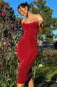 All Ruched And Ready Midi Dress
