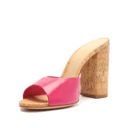 Kaycee Nappa Leather Sandal(5,Hot Pink)