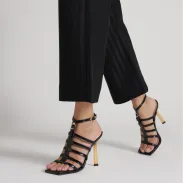 Hayden Lux Leather Sandal(5,Natural)