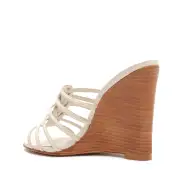Octavia Calf Leather Sandal(5,Pearl)