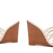 Octavia Calf Leather Sandal(5,Pearl)