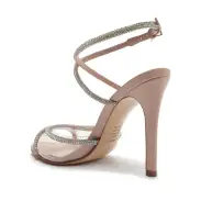 Louise Vinyl & Nappa Leather Sandal(5,Sweet Rose)