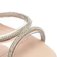 Louise Vinyl & Nappa Leather Sandal(5,Sweet Rose)