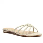 Rachel Nappa Leather Sandal(5,Pearl)