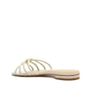 Rachel Nappa Leather Sandal(5,Pearl)