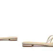 Rachel Nappa Leather Sandal(5,Pearl)