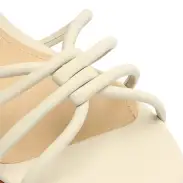 Rachel Nappa Leather Sandal(5,Pearl)