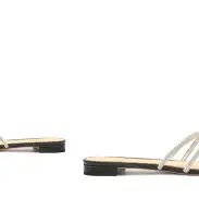 Rachel Glam Nubuck Sandal(5,Black)
