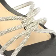 Rachel Glam Nubuck Sandal(5,Black)