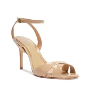 Hilda Patent Leather Sandal(5,Light Beige)
