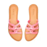 Lyta Patent Leather Sandal(5,Pink Lemonade)