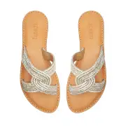 Rita Glam  Sandal(5,Light Crystal)