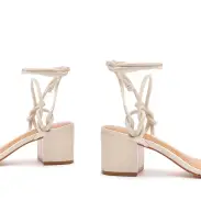 Nicky Mid Nappa Sandal(5,Pearl)
