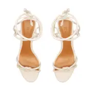Nicky Mid Nappa Sandal(5,Pearl)