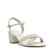Karima Block Atanado Leather Sandal(5,Pearl)