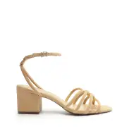 Rachel Block Leather Sandal