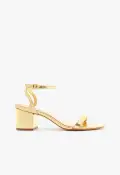 Skye Mid Block Specchio Leather Sandal