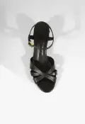 Keefa Mid Block Sandal(5,Black)