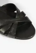Keefa Mid Block Sandal(5,Black)