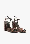 Keefa Block Sandal(5,Black)