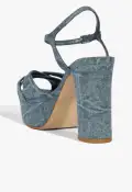 Keefa Denim Sandal(5,Blue)