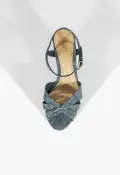 Keefa Denim Sandal(5,Blue)