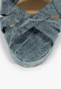 Keefa Denim Sandal(5,Blue)