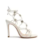 Kallie Nappa Leather Sandal(5,White)